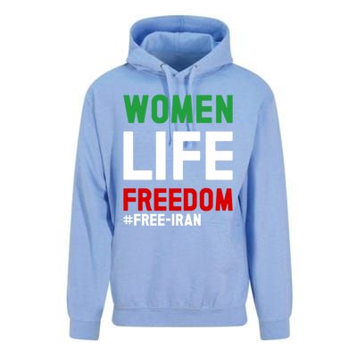 Free Iran Life Freedom Stand With Persian Funny Gift Unisex Surf Hoodie