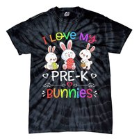 Funny I Love My Pre-K Bunnies teacher Easter Bunny Egg Tie-Dye T-Shirt