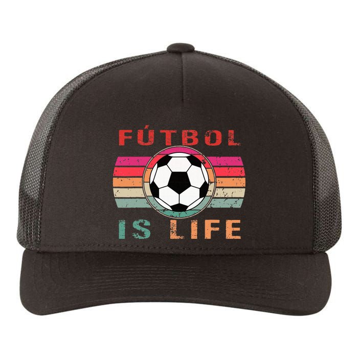 Futbol Is Life Futbol Is Life Vintage Yupoong Adult 5-Panel Trucker Hat