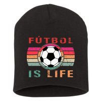 Futbol Is Life Futbol Is Life Vintage Short Acrylic Beanie