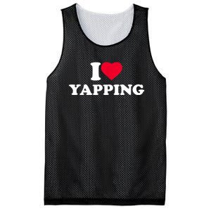 Funny I Love Heart Yapping Lover Yapper Gift Mesh Reversible Basketball Jersey Tank