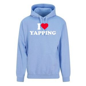 Funny I Love Heart Yapping Lover Yapper Gift Unisex Surf Hoodie