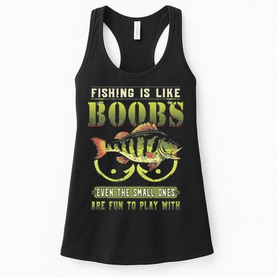Fishing Is Like Boobs Even The Small Ones Are Fun Womens Tank Top