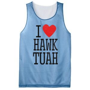 Funny I Love Hawk Tuah Heart Guy Spit Joke Wet That Thang Mesh Reversible Basketball Jersey Tank