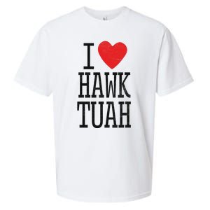 Funny I Love Hawk Tuah Heart Guy Spit Joke Wet That Thang Sueded Cloud Jersey T-Shirt