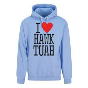 Funny I Love Hawk Tuah Heart Guy Spit Joke Wet That Thang Unisex Surf Hoodie