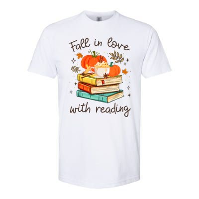 Fall In Love With Reading Book Autumn Pumpkins And Teachers Softstyle® CVC T-Shirt