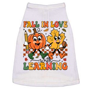 Fall In Love With Learning Thanksgiving Teacher Student Doggie Tank