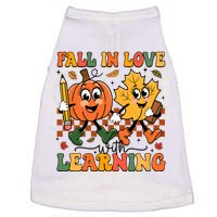 Fall In Love With Learning Thanksgiving Teacher Student Doggie Tank