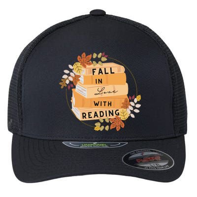 Fall In Love With Reading Book Lover Flexfit Unipanel Trucker Cap