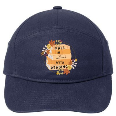 Fall In Love With Reading Book Lover 7-Panel Snapback Hat