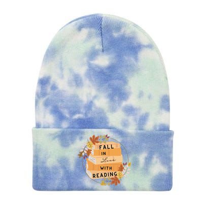 Fall In Love With Reading Book Lover Tie Dye 12in Knit Beanie