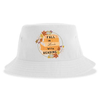 Fall In Love With Reading Book Lover Sustainable Bucket Hat