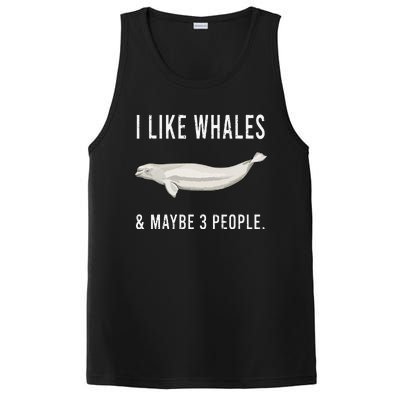 Funny I Like Beluga Whale And Maybe 3 People PosiCharge Competitor Tank