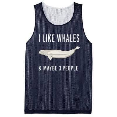 Funny I Like Beluga Whale And Maybe 3 People Mesh Reversible Basketball Jersey Tank