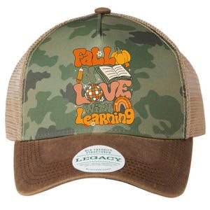 Fall In Love With Learning Autum Thanksgiving Gift Legacy Tie Dye Trucker Hat