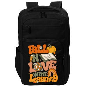 Fall In Love With Learning Autum Thanksgiving Gift Impact Tech Backpack