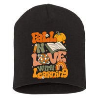 Fall In Love With Learning Autum Thanksgiving Gift Short Acrylic Beanie