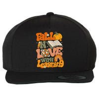 Fall In Love With Learning Autum Thanksgiving Gift Wool Snapback Cap