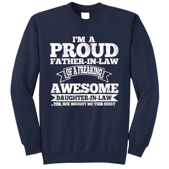 Father in Law Fathers Day from Daughter in Law Tall Sweatshirt