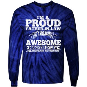 Father in Law Fathers Day from Daughter in Law Tie-Dye Long Sleeve Shirt