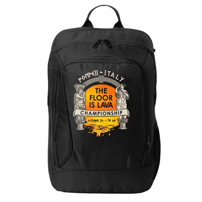 Floor Is Lava Championship History Pompeii Ancient Ironic City Backpack