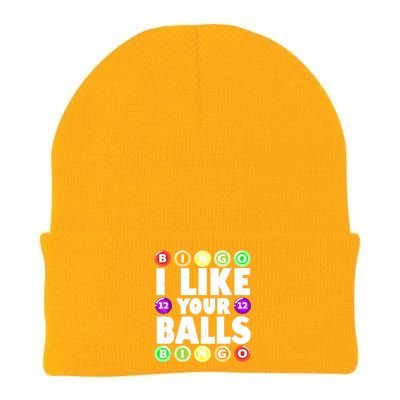 Funny I Like Your Balls Bingo Gambling Women Mothers Day Knit Cap Winter Beanie