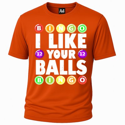 Funny I Like Your Balls Bingo Gambling Women Mothers Day Cooling Performance Crew T-Shirt