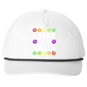 Funny I Like Your Balls Bingo Gambling Women Mothers Day Snapback Five-Panel Rope Hat