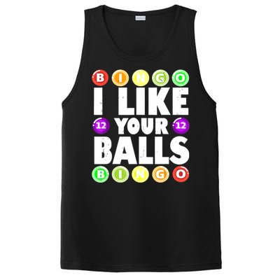 Funny I Like Your Balls Bingo Gambling Women Mothers Day PosiCharge Competitor Tank