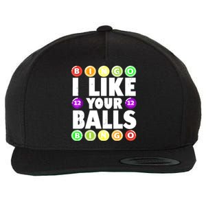 Funny I Like Your Balls Bingo Gambling Women Mothers Day Wool Snapback Cap