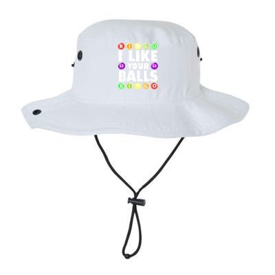 Funny I Like Your Balls Bingo Gambling Women Mothers Day Legacy Cool Fit Booney Bucket Hat