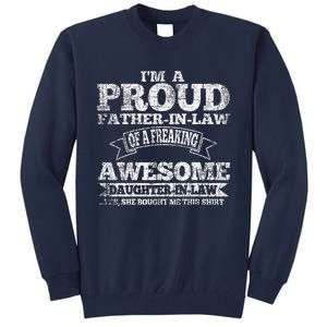 Father In Law Fathers Day From Daughter In Law Tall Sweatshirt