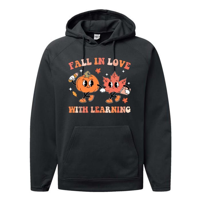 Fall In Love With Learning Autumn Cute Performance Fleece Hoodie