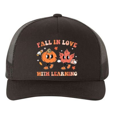 Fall In Love With Learning Autumn Cute Yupoong Adult 5-Panel Trucker Hat