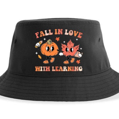 Fall In Love With Learning Autumn Cute Sustainable Bucket Hat