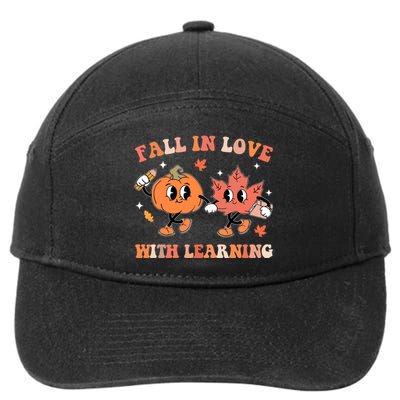 Fall In Love With Learning Autumn Cute 7-Panel Snapback Hat