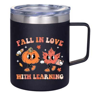 Fall In Love With Learning Autumn Cute 12oz Stainless Steel Coffee Mug