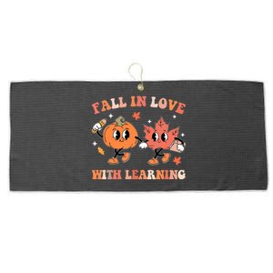 Fall In Love With Learning Autumn Cute Large Microfiber Waffle Golf Towel