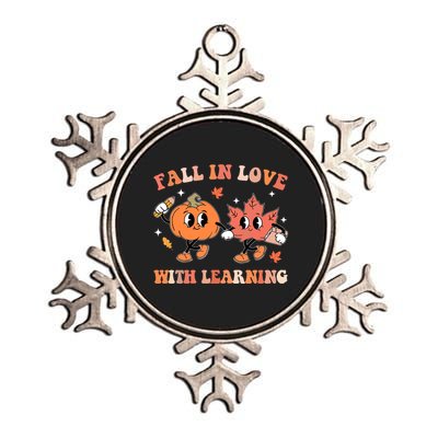 Fall In Love With Learning Autumn Cute Metallic Star Ornament