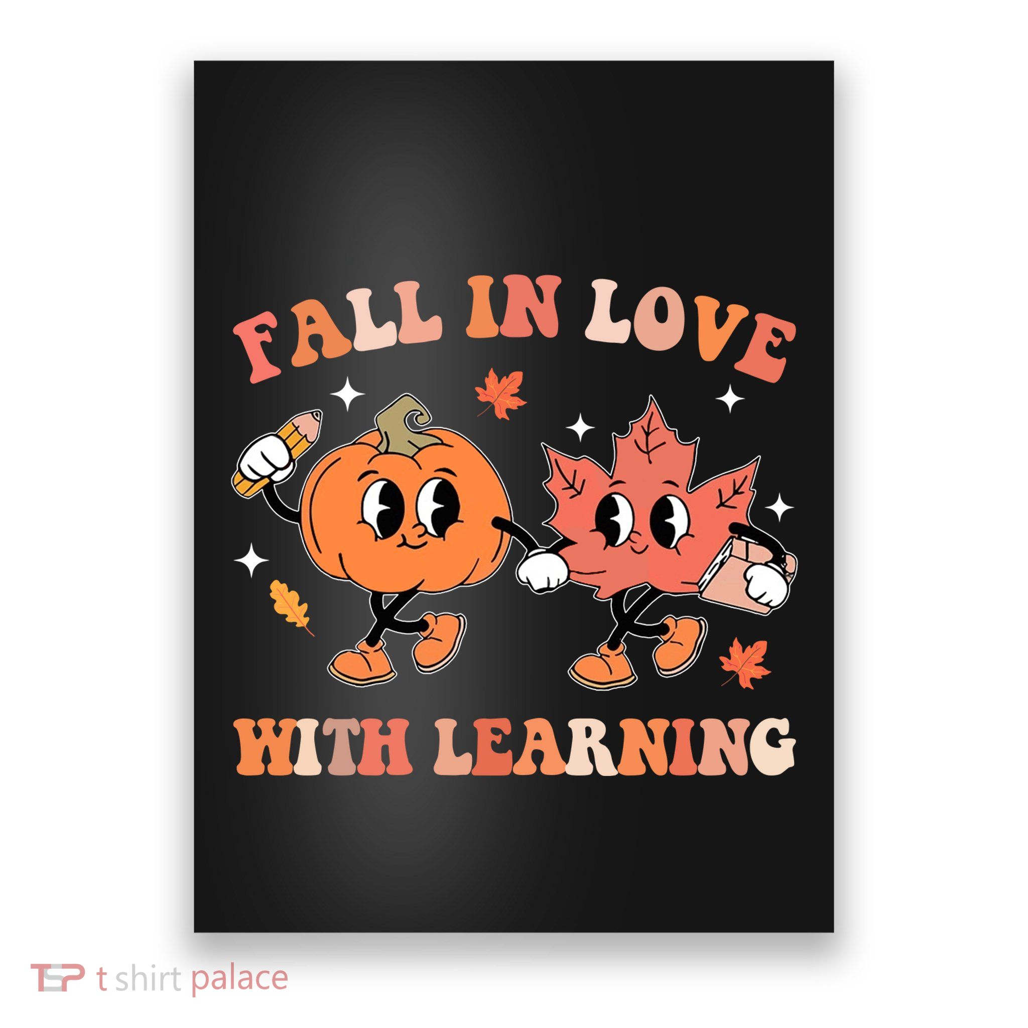 Fall In Love With Learning Autumn Cute Poster