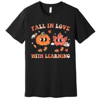 Fall In Love With Learning Autumn Cute Premium T-Shirt