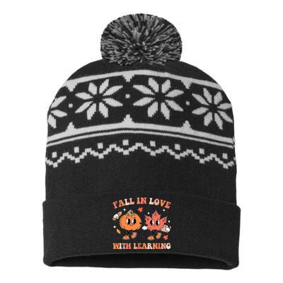 Fall In Love With Learning Autumn Cute USA-Made Snowflake Beanie