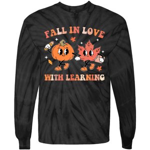 Fall In Love With Learning Autumn Cute Tie-Dye Long Sleeve Shirt