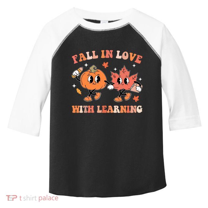 Fall In Love With Learning Autumn Cute Toddler Fine Jersey T-Shirt