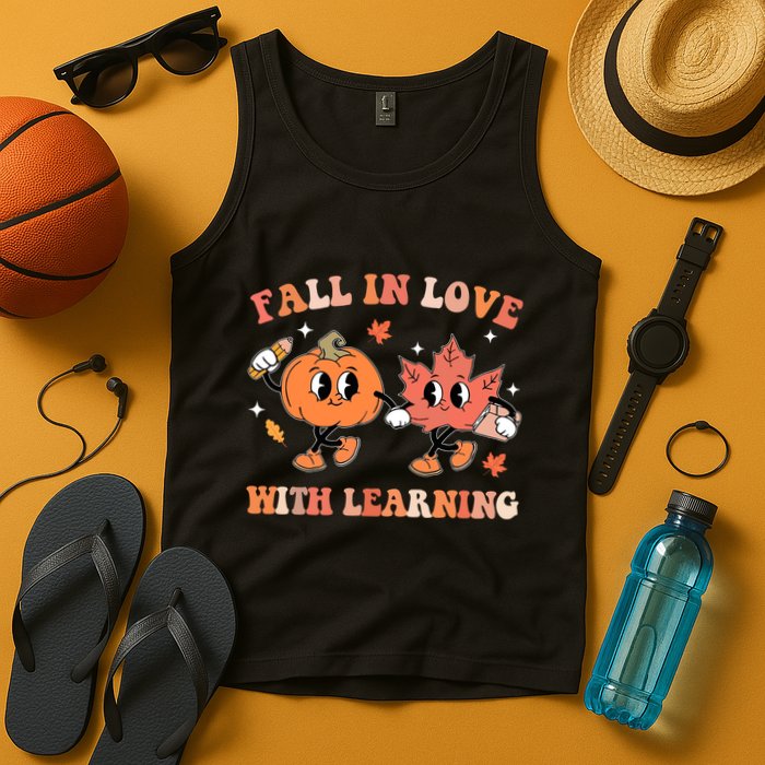 Fall In Love With Learning Autumn Cute Tank Top