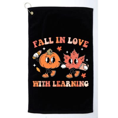 Fall In Love With Learning Autumn Cute Golf Towel