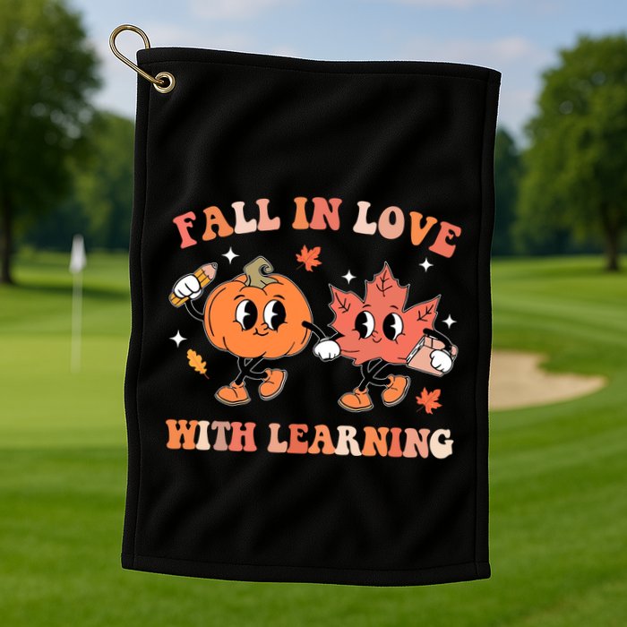 Fall In Love With Learning Autumn Cute Golf Towel