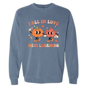 Fall In Love With Learning Autumn Cute Garment-Dyed Sweatshirt