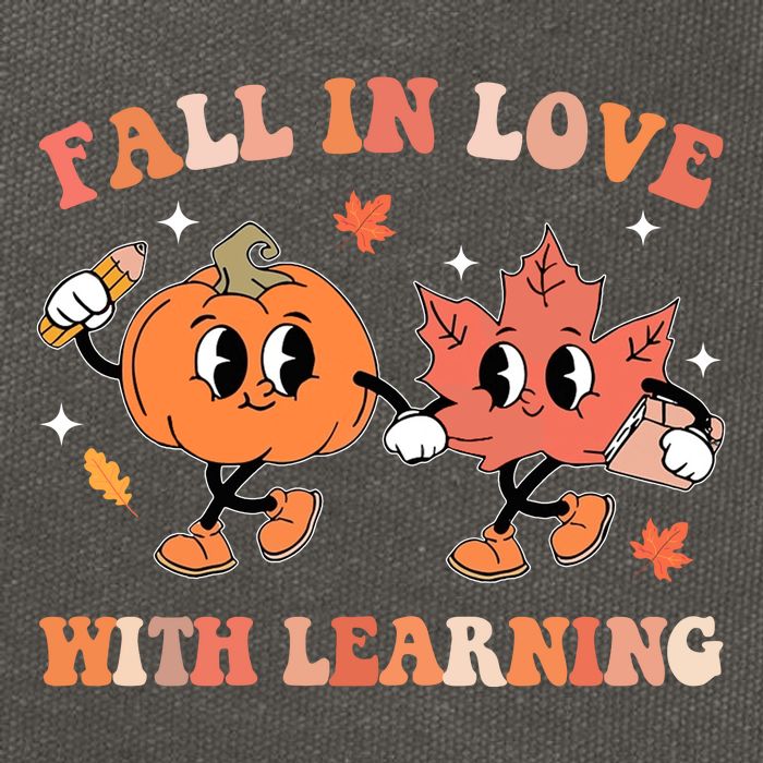 Fall In Love With Learning Autumn Cute Cotton Canvas Backpack